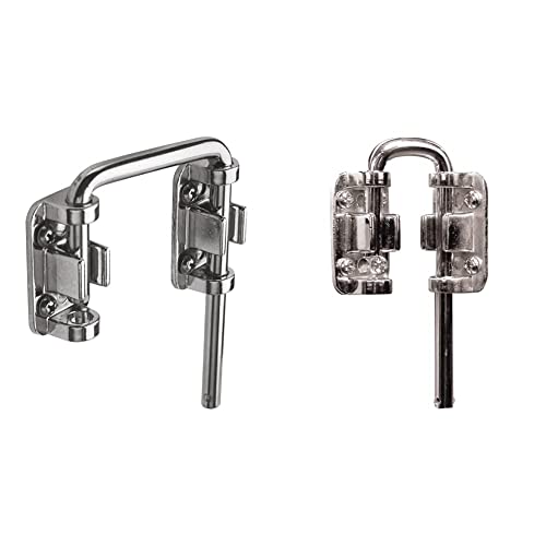 Prime-Line Products U 9847 Patio Sliding Door Loop Lock, Chrome & Defender Security U 9846 Patio Sliding Door Loop Lock, 1-1/8 in, Nickel