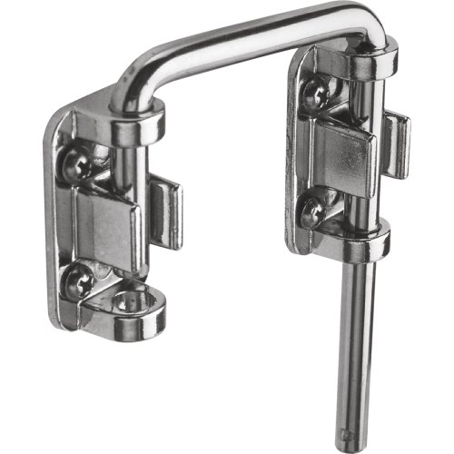 Prime-Line Products U 9847 Patio Sliding Door Loop Lock, Chrome & Defender Security U 9846 Patio Sliding Door Loop Lock, 1-1/8 in, Nickel