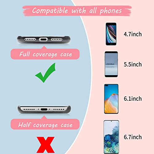 OUTXE Phone Wrist Strap - 8 × Phone Tether Tabs, 4 × Silicone Phone Bracelet Strap, Phone Wrist Lanyard Compatible with All Smartphone