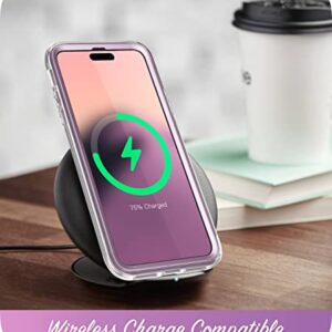 i-Blason Cosmo Series for iPhone 14 Pro Case 6.1 inch (2022 Release), Slim Full-Body Stylish Protective Case with Built-in Screen Protector (Purplefly)