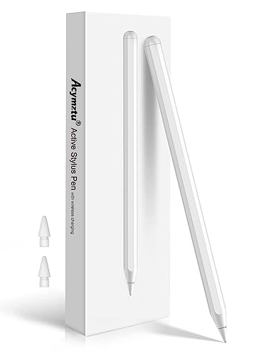 iPad Pencil Same as Apple Pencil 2nd Generation with Magnetic Wireless Charging, 13-Hour iPencil Stylus Compatible with iPad Pro 11in1/2/3/4, iPad Pro12.9in3/4/5/6, iPad Air4/5, iPad Mini 6 (White)