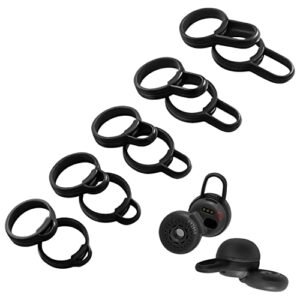 geiomoo silicone ear hooks earpads compatible with sony linkbuds wf-l900, eartips replacement ring supporters wingtips (black, xl/l/m/s/xs)