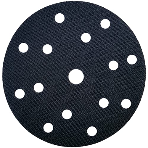 6 inch 15 Holes Premium Hook and Loop Pad Saver for Random Orbital Sanders Pads notably extends The Backing pad´s Lifetime,Multi Hole Pad Protector