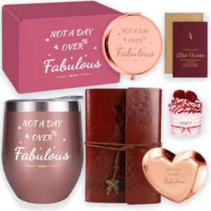 birthday gifts for women mom grandma, unique gift basket for her girlfriend sister wife best friend co-worker, funny gifts box ideas include 12 oz tumbler for birthday christmas anniversary
