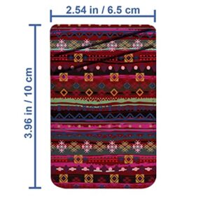 Diascia Pack of 2 - Cellphone Stick on Leather Cardholder ( Ethnic Boho Print Pattern Pattern ) ID Credit Card Pouch Wallet Pocket Sleeve