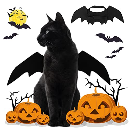 LUZGAT Dog Halloween Costumes Bat Wings for Small Large Dogs Cats Cosplay Funny Boy Accessories Party Clothes 17"x8"