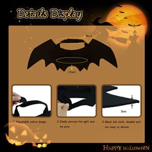 LUZGAT Dog Halloween Costumes Bat Wings for Small Large Dogs Cats Cosplay Funny Boy Accessories Party Clothes 17"x8"