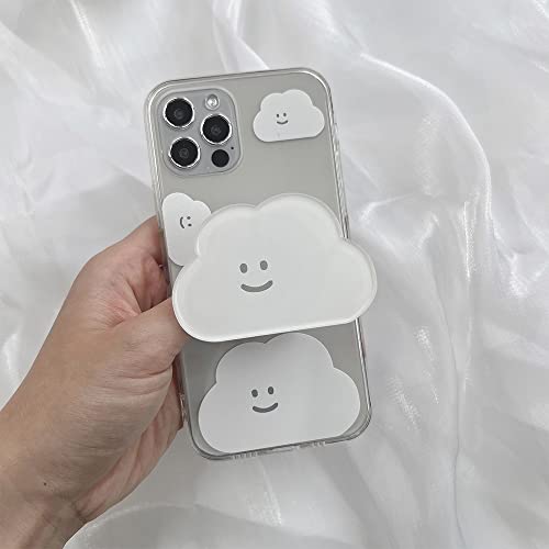 ONLYOU GRIPTOK Phone Grip Korean Grip Tok Cloud Fluffy Simple Cute Phone Stand Drop Prevention Custom Pair Women's (1)