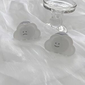 ONLYOU GRIPTOK Phone Grip Korean Grip Tok Cloud Fluffy Simple Cute Phone Stand Drop Prevention Custom Pair Women's (1)