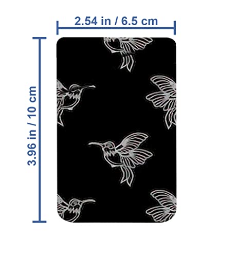 Diascia Pack of 2 - Cellphone Stick on Leather Cardholder ( Hummingbird Girls Pattern Pattern ) ID Credit Card Pouch Wallet Pocket Sleeve