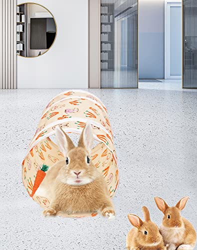 AFYHH Rabbit Guinea-Pig Tunnel Bunny-Toys - Hideout for Small Animals Tube Hideaway Activity Tunnels Accessoies for Dwarf Rabbits Guinea Pigs Kitty