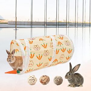 AFYHH Rabbit Guinea-Pig Tunnel Bunny-Toys - Hideout for Small Animals Tube Hideaway Activity Tunnels Accessoies for Dwarf Rabbits Guinea Pigs Kitty