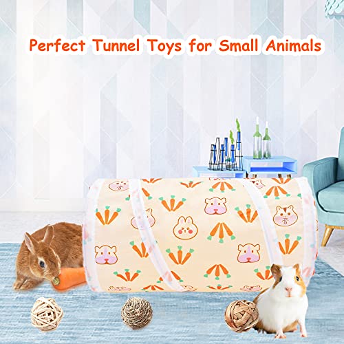 AFYHH Rabbit Guinea-Pig Tunnel Bunny-Toys - Hideout for Small Animals Tube Hideaway Activity Tunnels Accessoies for Dwarf Rabbits Guinea Pigs Kitty