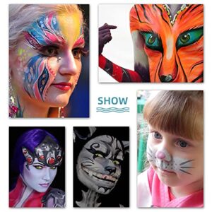 Face Painting Kit , Professional face paint Oil Palette Halloween Christmas Party Artist Fancy Makeup Painting Kit For Kids