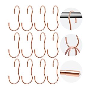 zreneyfex 12 pcs rose gold purse organizer for closet with unique twisted hook design