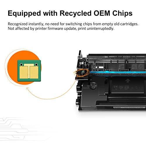 v4ink CF258A (with Chip) Remanufactured Toner Cartridge Replacement for HP 58A CF258A 58X CF258X Toner Cartridge High Yield for HP Pro M404dn M404n M404dw M406dn MFP M428fdn M428fdw M428dw M430f(2PK)