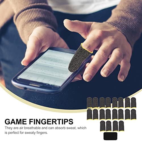 Gaming Finger Sleeve Grip Gloves Thumb Protector Game Sweat- Resistant Finger Mobile Phone s Finger Covers High Sensitivity Screen Finger Sleeves Thumb Protector Game Finger Sleeve