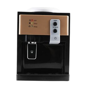 webtb electric water dispenser, 3-in-1 water cooler dispenser, with ice heat function hot, cold & room water, automatic temperature control with power cord, gold