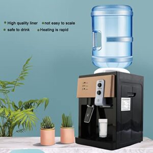 WEBTB Electric Water Dispenser, 3-in-1 Water Cooler Dispenser, with Ice Heat Function Hot, Cold & Room Water, Automatic Temperature Control with Power Cord, Gold