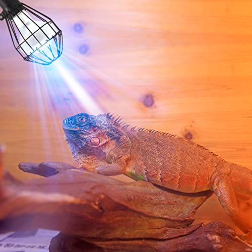 2 Pcs Heat Lamp Stand Flexible Clamp Lamp Fixture Adjustable Heating Reptile Lamp Stand 360 Degree Reptile Light Lamp Holder with Clip for Aquarium, Aquatic, Chicken, Bulb Not Included