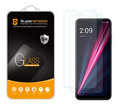 Supershieldz (2 Pack) Designed for T-Mobile Revvl 6 Pro 5G / Revvl 6x Pro 5G Tempered Glass Screen Protector, Anti Scratch, Bubble Free