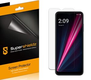 supershieldz (6 pack) designed for t-mobile revvl 6 pro 5g / revvl 6x pro 5g screen protector, high definition clear shield (pet)