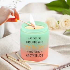 Congratulations Gifts for Men New Job, Quit Job Gifts - Going Away, Leaving, Farewell, Goodbye Gifts for Coworker, Friend - Boss Leaving Gifts for Women, Men - Coworker Leaving Candle…