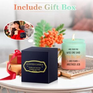 Congratulations Gifts for Men New Job, Quit Job Gifts - Going Away, Leaving, Farewell, Goodbye Gifts for Coworker, Friend - Boss Leaving Gifts for Women, Men - Coworker Leaving Candle…