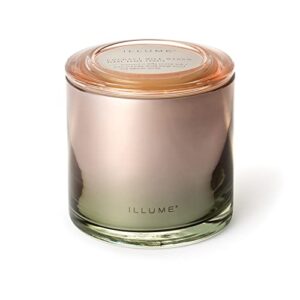 illume beautifully done essentials coconut milk mango statement glass scented soy candle