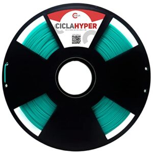cicla hyper 3d printer pla / diameter 1.75 mm,  2.2 lbs, dimensional accuracy +/- 0.04 mm., turquoise