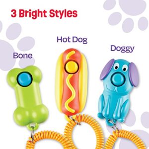 Brightkins Smarty Pooch Hot Dog Training Clicker - Dog Training Clicker, Perfect for Dog Training and Obedience Games, Clicker for Dog Training