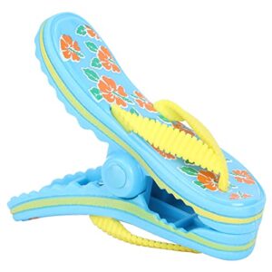 auhx secure clip, flip flop beach towel clip 3.3 x 4.3in for beach chairs for deck pool boat cruise lounge chair