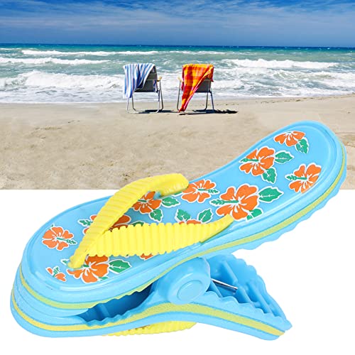 AUHX Secure Clip, Flip Flop Beach Towel Clip 3.3 X 4.3in for Beach Chairs for Deck Pool Boat Cruise Lounge Chair
