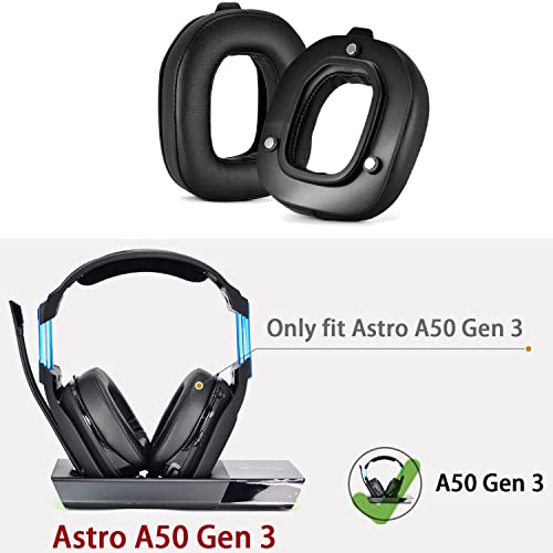 XBERSTAR Earpads Replacement for Astro A50 GEN3 Headset - A50 Accessories/Ear Cushion/Ear Cups (Protein Leather earpad)