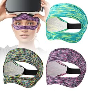 vr sweat band for oculus quest 2 face mask eye masks face cover for vr workouts supernatural vr sweat guard for women men(3pcs)