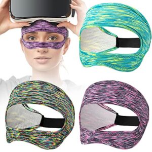 VR Sweat Band for Oculus Quest 2 Face Mask Eye Masks Face Cover for VR Workouts Supernatural VR Sweat Guard for Women Men(3pcs)