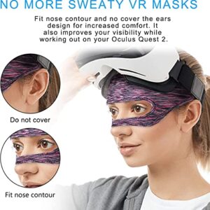 VR Sweat Band for Oculus Quest 2 Face Mask Eye Masks Face Cover for VR Workouts Supernatural VR Sweat Guard for Women Men(3pcs)