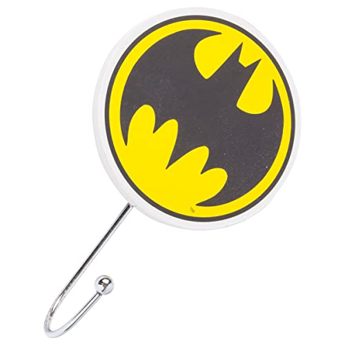 Silver Buffalo Batman Icons 3pc Die Cut Wall Hook Set, 14 x 7 Inches