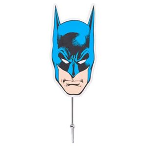 Silver Buffalo Batman Icons 3pc Die Cut Wall Hook Set, 14 x 7 Inches