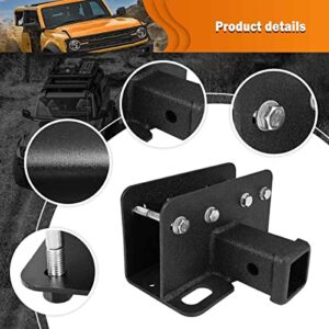 Xomzema 2" Trailer Hitch Receiver Trailer Assembly Heavy Duty Class 3 Trailer Hitch Tow Hook Rear Bumper Towing Cargo Carrier Racks for Ford Bronco Offroad 2/4-Door 2021-2022