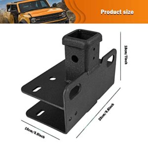 Xomzema 2" Trailer Hitch Receiver Trailer Assembly Heavy Duty Class 3 Trailer Hitch Tow Hook Rear Bumper Towing Cargo Carrier Racks for Ford Bronco Offroad 2/4-Door 2021-2022