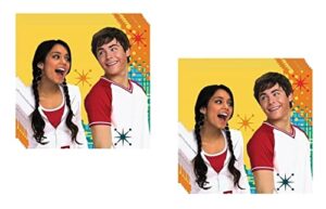 high school musical birthday party supplies bundle pack includes 32 beverage cake napkins