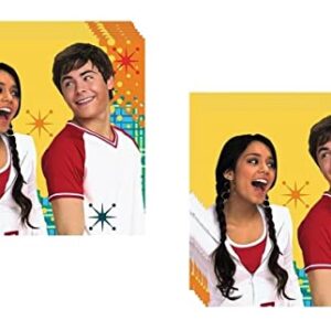 High School Musical Birthday Party Supplies Bundle Pack includes 32 Beverage Cake Napkins