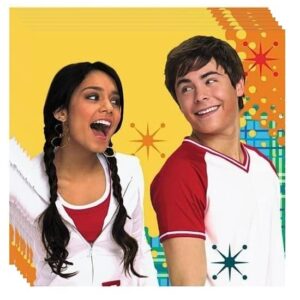 High School Musical Birthday Party Supplies Bundle Pack includes 32 Beverage Cake Napkins