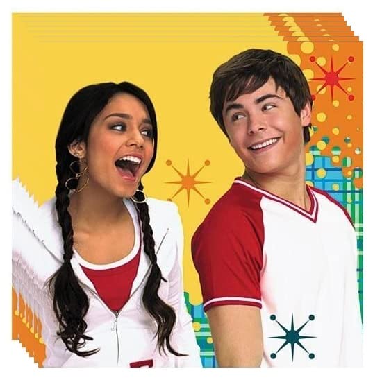 High School Musical Birthday Party Supplies Bundle Pack includes 32 Beverage Cake Napkins