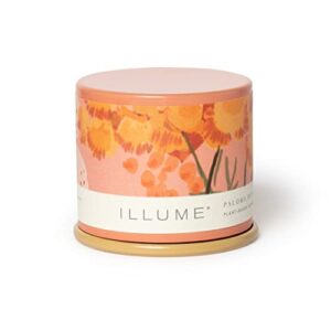 illume beautifully done essentials paloma petal demi vanity tin scented candle
