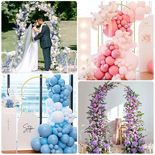 Putros Metal Arch Backdrop Stand 6.6FT Gold Wedding Balloon Arched Backdrop Stand Square Arch Frame for Birthday Party Bridal Baby Shower Ceremony Decoration