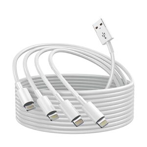 iphone charger 6ft 4pack apple charging cord [apple mfi certified] lightning cable 6 feet long cord,fast iphone charging cable for apple iphone 13 pro max/12 mini/11/xr/xs/x/8/7/6 plus/5/ipad air