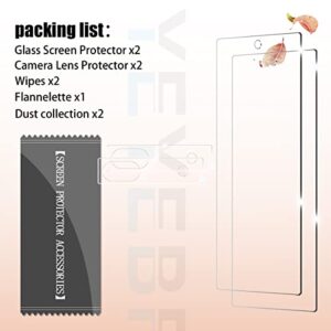 YEYEBF Google Pixel 6A 5G Screen Protector + Camera Lens Protectors, [2+2 Pack] Full Coverage Tempered Glass Screen Protector for Google Pixel 6a 5G-6.1 Inch [Case-Friendly][Fingerprint Compatible]