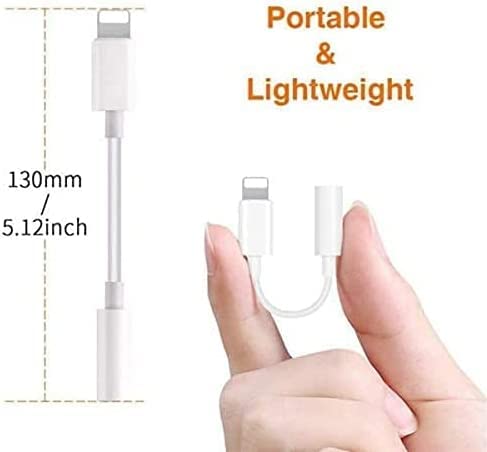 [Apple MFi Certified] Lightning to 3.5 mm Headphone Jack Adapter, 3 Pack Headphone Adapter for iPhone to 3.5mm Audio Aux Jack Adapter Dongle Cable Converter for iPhone 14 13 12 11 XR XS X 8 7 iPad